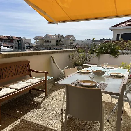 T3 Centre Avec Terrasse, Parking Et Menage Inclus - Fr-1-374-206 Appartamento Arcachon